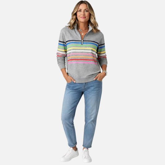 Adeline | Trui met pastelstrepen